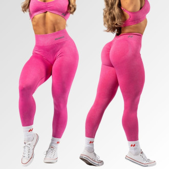 NEBBIA - Bezšvové legíny s vysokým pásom  MAXIMUM PUSH-UP 302 (pink)