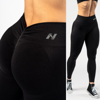 NEBBIA - Bezšvové legíny s vysokým pásom  MAXIMUM PUSH-UP 302 (black)