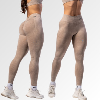 NEBBIA - Bezšvové push-up legíny s vysokým pásom TOTALLY SEAMLESS 303 (cream)