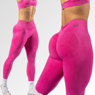 NEBBIA - Bezšvové push-up legíny s vysokým pásom TOTALLY SEAMLESS 303 (pink)