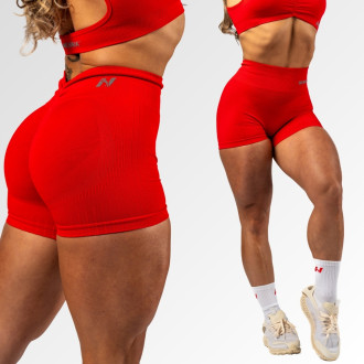 NEBBIA - Bezšvové push-up šortky s vysokým pásom TOTALLY SEAMLESS 304 (red)