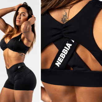 NEBBIA - Športová podprsenka STRONG BEAUTY 424 (black)