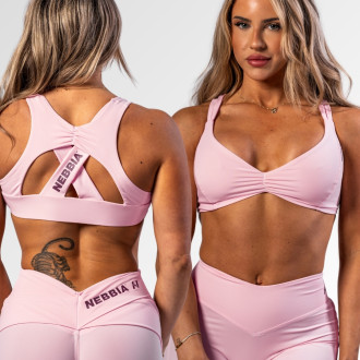 NEBBIA - Športová podprsenka STRONG BEAUTY 424 (pink)