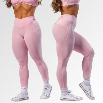 NEBBIA - Tvarujúce legíny s V-shaped pásom STRONG BEAUTY 425 (pink)