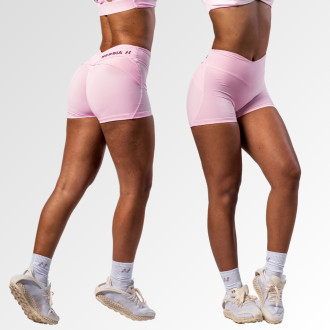NEBBIA - Tvarujúce šortky s V-shaped pásom STRONG BEAUTY 428 (pink)