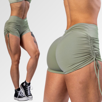 NEBBIA  - Push-up šortky so šnurovaním OWN YOUR POWER 429 (light green)