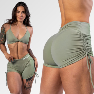 NEBBIA  - Push-up šortky so šnurovaním OWN YOUR POWER 429 (light green)