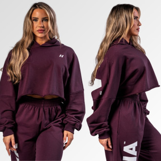 NEBBIA  - Oversized mikina s kapucňou OWN YOUR POWER 433 (dark red)