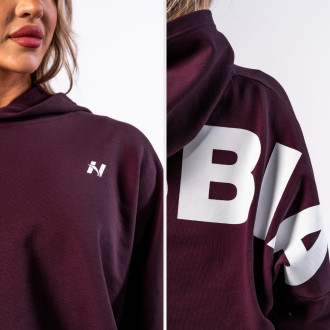 NEBBIA  - Oversized mikina s kapucňou OWN YOUR POWER 433 (dark red)