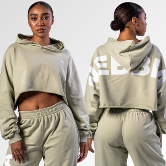 NEBBIA  - Oversized mikina s kapucňou OWN YOUR POWER 433 (light green)