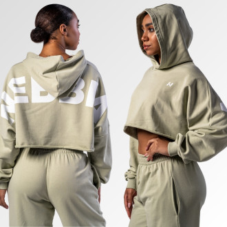 NEBBIA  - Oversized mikina s kapucňou OWN YOUR POWER 433 (light green)