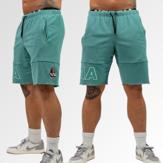 NEBBIA - Pánske šortky s logom Mr.Olympia 713 (green)