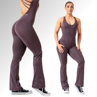 NEBBIA  - Tvarujúci flared overal OWN THE GYM 397 (brown)
