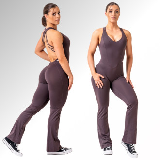 NEBBIA  - Tvarujúci flared overal OWN THE GYM 397 (brown)