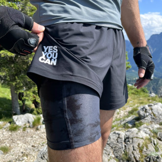 NEBBIA - Kompresné kraťasy pánske 335 (black)
