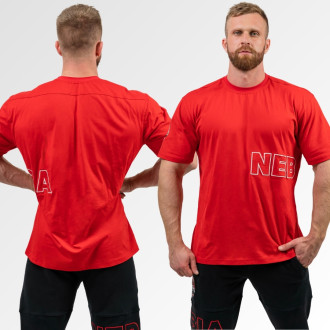NEBBIA - Pánske tričko s logom Mr. Olympia 709 (red)