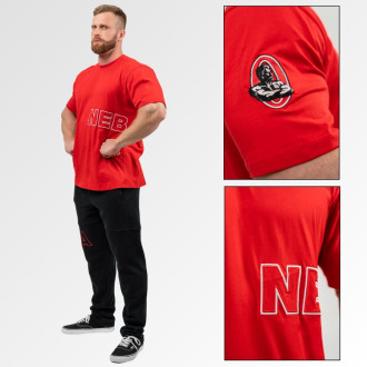 NEBBIA - Pánske tričko s logom Mr. Olympia 711 (red)