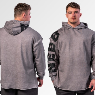 NEBBIA - Pánska oversized mikina NO BS 371 (light grey)