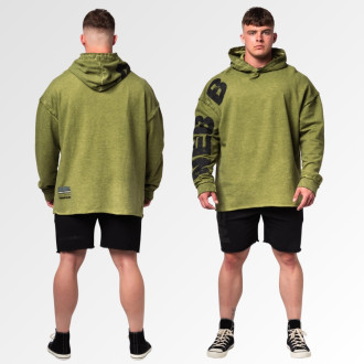 NEBBIA - Pánska oversized mikina NO BS 371 (green)