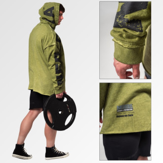 NEBBIA - Pánska oversized mikina NO BS 371 (green)