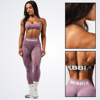 NEBBIA - Bezšvová športová podprsenka FLOW SEAMLESS 495 (pink)