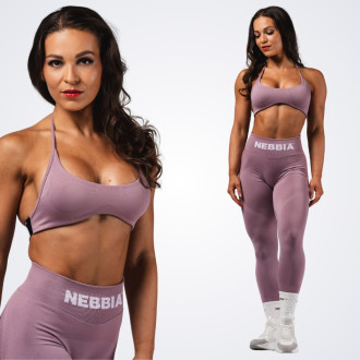 NEBBIA - Bezšvová športová podprsenka FLOW SEAMLESS 495 (pink)