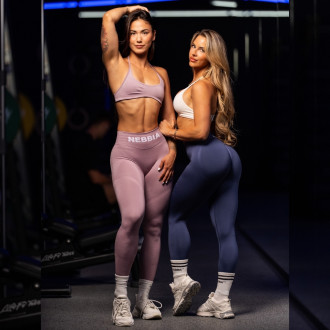 NEBBIA - Bezšvová športová podprsenka FLOW SEAMLESS 495 (pink)