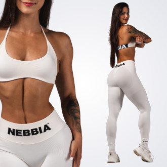 NEBBIA - Bezšvová športová podprsenka FLOW SEAMLESS 495 (cream)