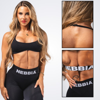 NEBBIA - Bezšvová športová podprsenka FLOW SEAMLESS 495 (black)