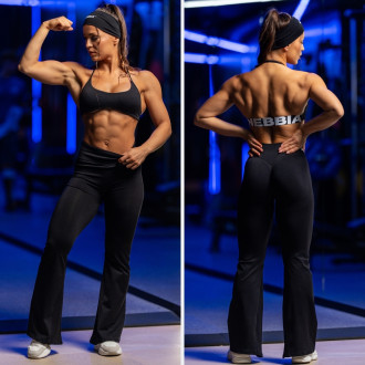 NEBBIA - Bezšvová športová podprsenka FLOW SEAMLESS 495 (black)
