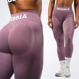 NEBBIA - Bezšvové extra push-up legíny FLOW SEAMLESS 496 (pink)