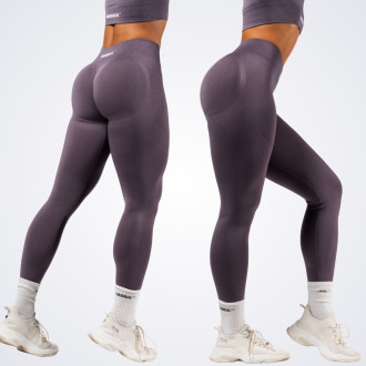 NEBBIA - Tvarujúce bezšvové maximum push-up legíny FLOW SEAMLESS 497 (dark grey)