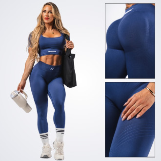 NEBBIA - Tvarujúce bezšvové maximum push-up legíny FLOW SEAMLESS 497 (blue)