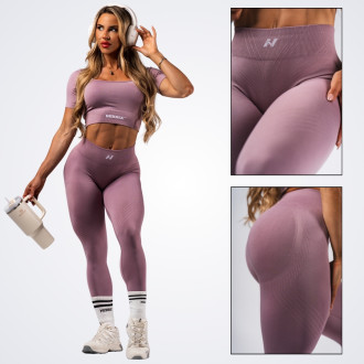 NEBBIA - Tvarujúce bezšvové maximum push-up legíny FLOW SEAMLESS 497 (pink)
