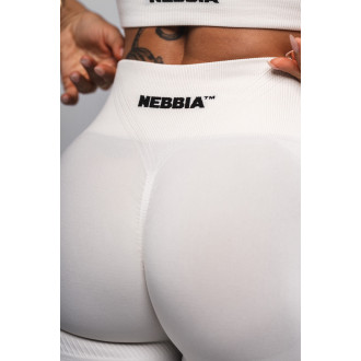 NEBBIA - Tvarujúce bezšvové maximum push-up legíny FLOW SEAMLESS 497 (cream)