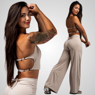 NEBBIA - Športový top Deni 309 (cream)