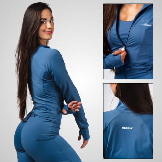 NEBBIA - Dámska fitness mikina Deni 314 (blue)