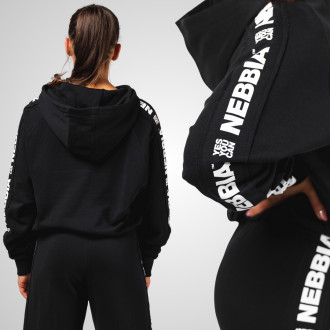 NEBBIA - Dámska mikina s kapucňou OFF-DUTY 489 (black)