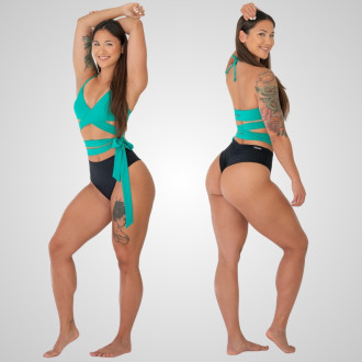 NEBBIA - Plavky brazilky s vysokým pásom spodný diel 753 (black)