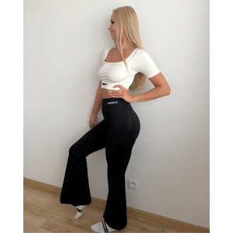 NEBBIA - Tvarujúce bezšvové flared legíny FLOW SEAMLESS 498 (black)