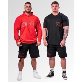 NEBBIA - Pánska mikina s kapucňou LEGACY 704 (red)