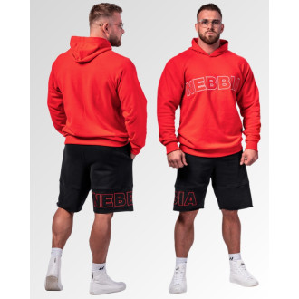 NEBBIA - Pánska mikina s kapucňou LEGACY 704 (red)