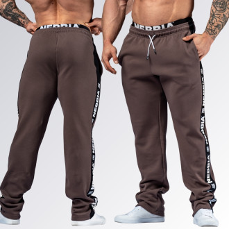 NEBBIA - Pánske športové tepláky HERO 296 (brown)