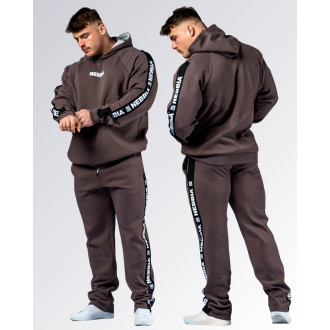 NEBBIA - Pánska športová mikina HERO 300 (brown)