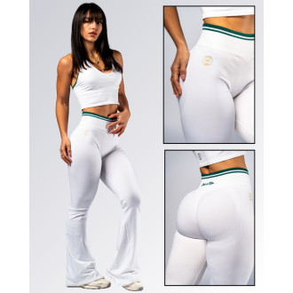 NEBBIA - High-waist flared legíny CLUB D’OR 630 (white)