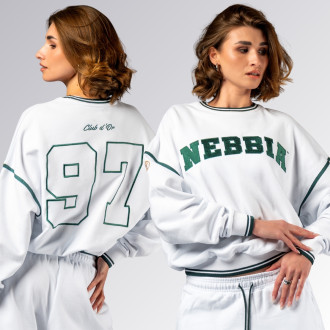 NEBBIA - Lounge mikina CLUB D’OR 642 (white)