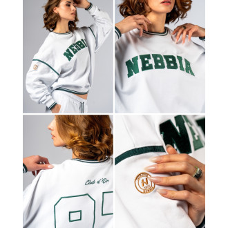 NEBBIA - Lounge mikina CLUB D’OR 642 (white)