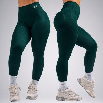 NEBBIA - High-waist extra push-up legíny PRIMAL 850 (DARK GREEN)