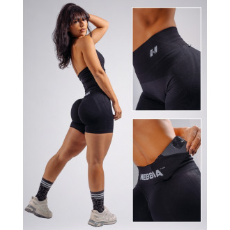 NEBBIA - Extra push-up šortky PRIMAL 857 (BLACK)