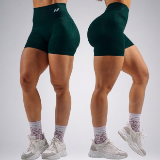 NEBBIA - Extra push-up šortky PRIMAL 857 (DARK GREEN)